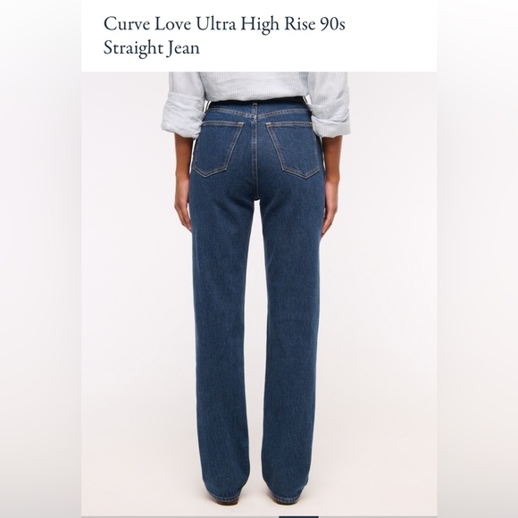 Abercrombie & Fitch CURVE LOVE Ultra High Rise 90s Straight - Picture 5 of 5